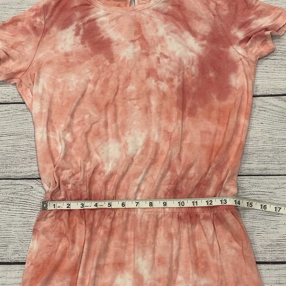 Forever 21 sz M Pink Tie Dye knit Romper - Picture 8 of 8